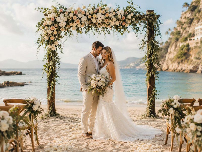 Destination beach wedding